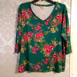 The Pioneer Woman Floral Top 3X